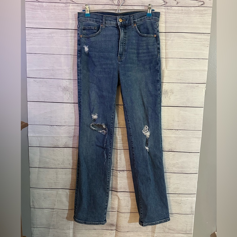 Express Classic Blue Straight Leg Jeans